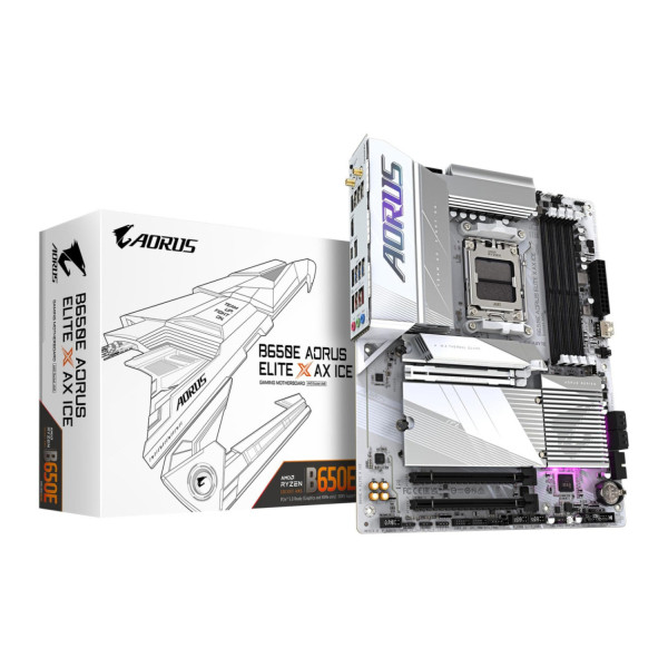 MB GIGABYTE B650M AORUS ELITE AX AMD S-AM5 DDR5 PCIE 4.0/HDMI/4XUSB 2.0/M.2/ATX/GAMA MEDIA /GAMER/RGB