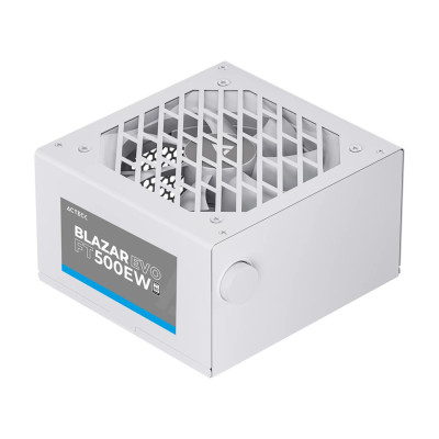 FUENTE DE PODER ACTECK BLAZAR EVO FT500EW / ATX / 500 W / NO MODULAR / VENTILADOR 120 MM / SWITCH DE VOLTAJE / BLANCO /