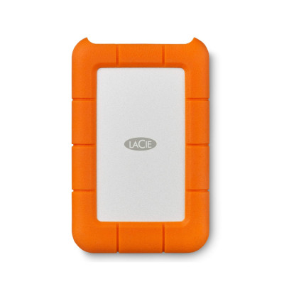 DISCO DURO EXTERNO LACIE RUGGED MINI 1TB 2.5 PORTATIL USB 3.0 NARANJA-PLATA WINDOWS MAC CONTRAGOLPES AGUA Y POLVO LAC301558