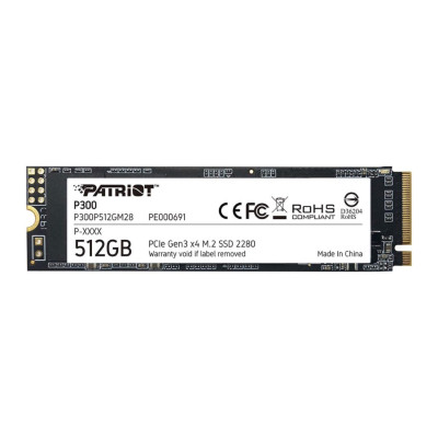 Patriot P300 512GB M.2 NVMe PCIe Gen 3x4