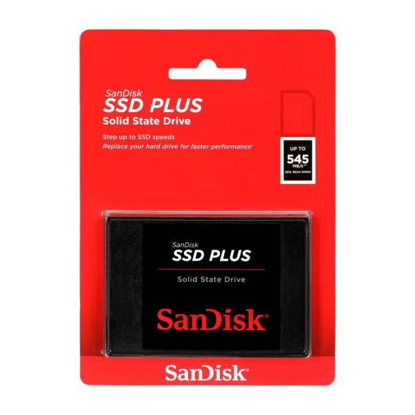 Unidad de estado sólido SSD interno SanDisk plus 500GB 2.5 SATA3 SDSSDA-500G-G28