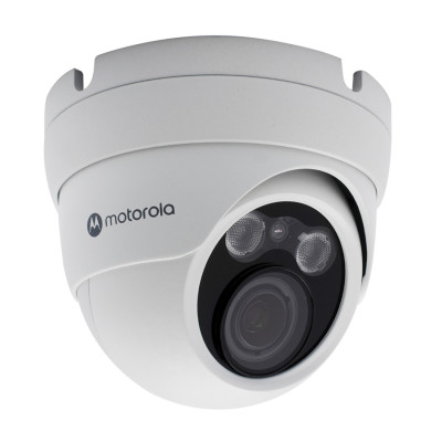 CAMARA IP MOTOROLA MTIDM045721 / DOMO METAL / VARIFOCAL MOTORIZADA / 5MP / ICR, DIA-NOCHE / IP66 / ONVIF / POE / DNR 2D-3D ,