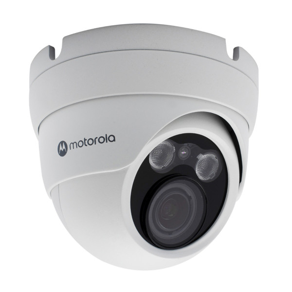 CAMARA IP MOTOROLA MTIDM045721 / DOMO METAL / VARIFOCAL MOTORIZADA / 5MP / ICR, DIA-NOCHE / IP66 / ONVIF / POE / DNR 2D-3D ,