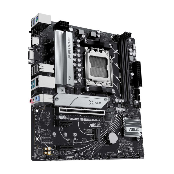 MB ASUS B650 AMD S-AM5 9A GEN /2X DDR5 5200 /HDMI /VGA /2X M.2 /4X USB 3.2 /MICRO ATX /GAMA MEDIA PRIME B650M-K