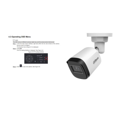 CAMARA/ DAHUA/ DH-HAC-B1A51N-U-IL-A/ BULLET DE 5 MP SERIE COOPER/ LENTE 2.8 MM APERTURA HASTA 106/ ILUMINACION DUAL