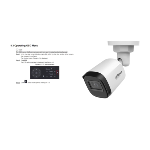 CAMARA/ DAHUA/ DH-HAC-B1A51N-U-IL-A/ BULLET DE 5 MP SERIE COOPER/ LENTE 2.8 MM APERTURA HASTA 106/ ILUMINACION DUAL