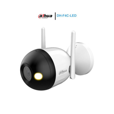 CAMARA IP/ DAHUA/ F4CN-LED/ BULLET WIFI DE 4 MP/ FULL COLOR/ MICROFONO INTEGRADO/ 30 MTS DE LUZ VISIBLE/ RANURA PARA DH-F4C-LED