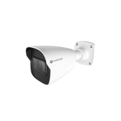 CAMARA IP MOTOROLA MTIBM032701 / BULLET METAL / LENTE FIJO / 2MP / ICR, DIA-NOCHE / IK10 / IP67 /ONVIF / POE / DNR 3D , WDR