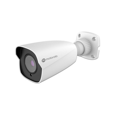 CAMARA IP MOTOROLA MTIBM055701 / BULLET METAL / LENTE FIJO / 5MP / IK10 / IP67 / ONVIF / POE / DNR 3D , HLC , BLC , IR