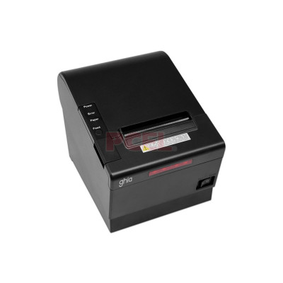 MINIPRINTER TERMICA COCINA GHIA GTP802 / 80 MM / ALARMA LUZ Y SONIDO / USB, ETHERNET, RJ11 / AUTOCORTADOR / 150MMS / NEGRA