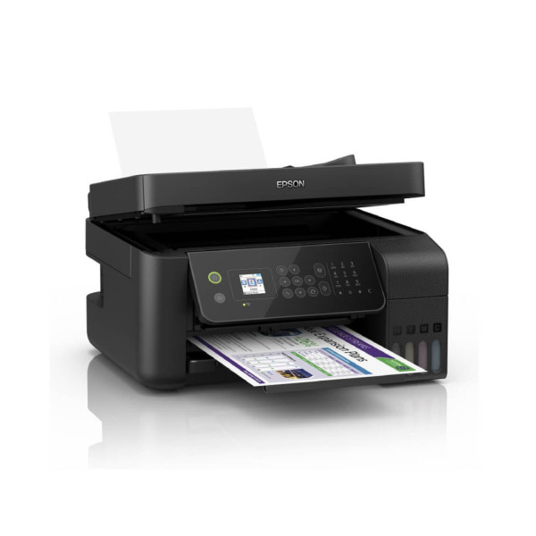 MULTIFUNCIONAL EPSON L5590, PPM 33 NEGRO/20 PPM COLOR, TINTA CONTINUA, ECOTANK, USB, WIFI, RED, ADF C11CK57301